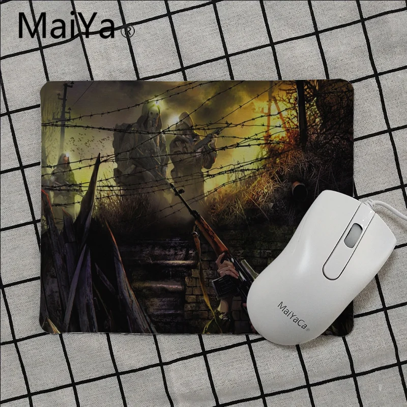 Maiya высокое качество Stalker игра противоскользящие прочные силиконовые компьютерные коврики Гладкий коврик для письма настольные компьютеры мат игровой коврик для мыши - Цвет: No Lock Edge18x22cm