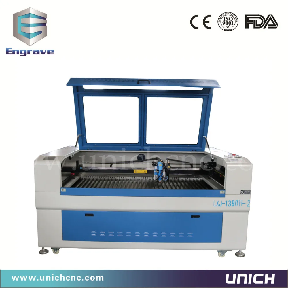Co2 лазерный резак металла древесины акриловой фанеры гравировальный станок с