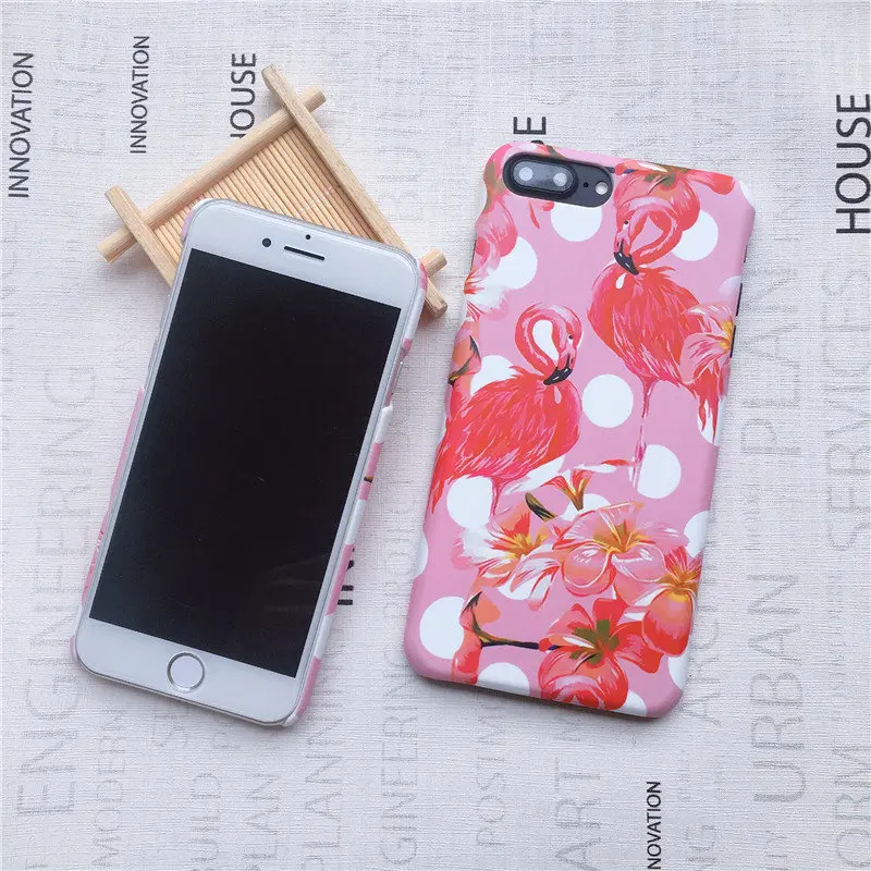 С цветочным рисунком Фламинго мода чехол для iPhone X 6 S 7 8 плюс XS XR MAX Plus чехлы