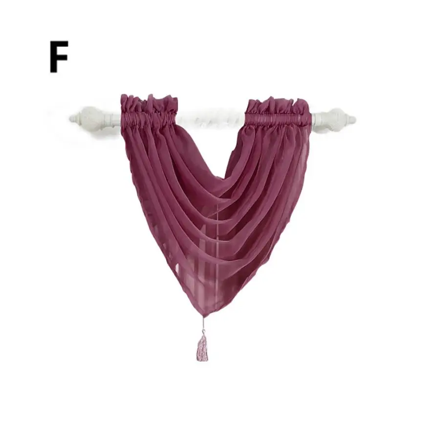 F 1 PCS Valance European Royal Luxury Valance Curtains for Living Room Window Curtains for Bedroom Valance Curtains for Kitchen#4 - Цвет: F
