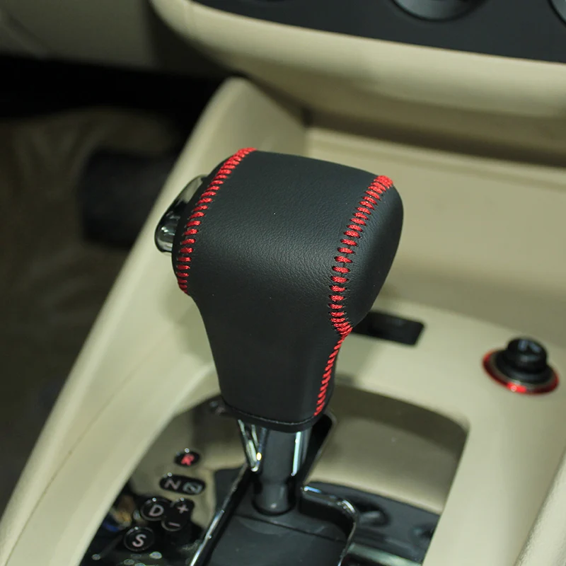 LS АВТО топ из натуральной кожи ручка переключения передач кожаный чехол для