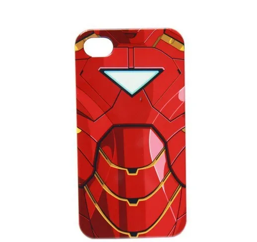 10pcs New! 100% original Marvel Avengers ironman Iron Man Cases Cover Skins for iphone 4 4S Free shipping|skinning hazelnuts|skin modelmen skin |