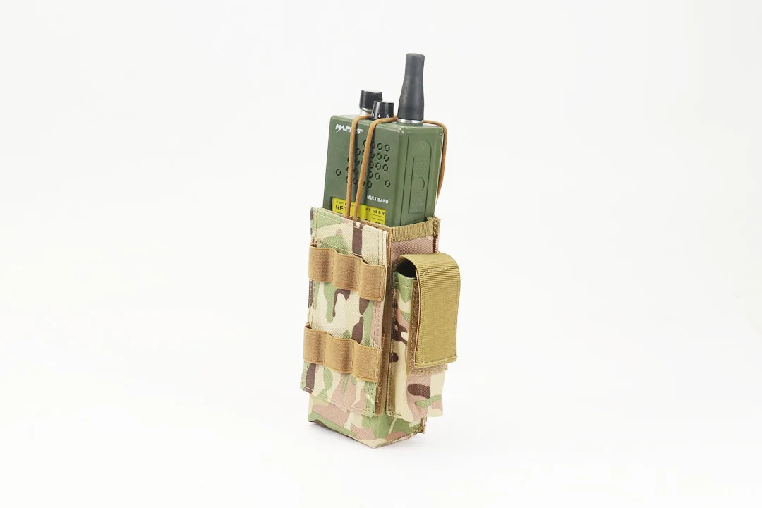 Тактический MOLLE 152 межфонный чехол сумка с сумкой для журналов нейлоновая регулируемая система Molle крепление интерфон Радио Чехол сумка