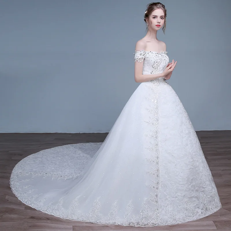 Vivian's Bridal 2018 летнее модное свадебное платье принцессы кружевное длиной до пола