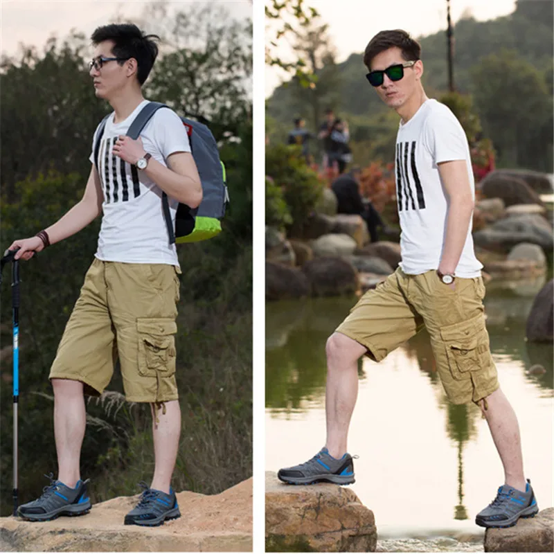 Tfsland Мужская водонепроницаемая сетчатая дышащая походная обувь мужские