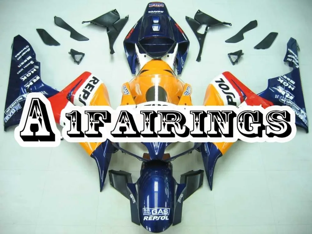 Коврики для Honda CBR1000RR 2006 2007 ABS пластиковые панели кузова мотоцикла 06 07 оранжевые