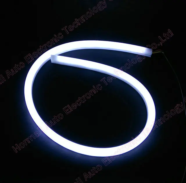 1 pair 60CM LED Flexible DRL Strip Daytime Running Lights With Turn Signal Tube Light White Yellow Switchback light | Автомобили и