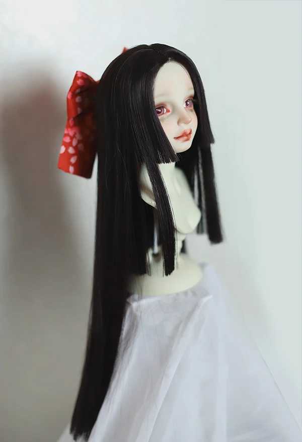 Детская игрушка ручной работы аксессуары для кукол 1/6 1/4 1/3 BJD/SD парик черная ночь