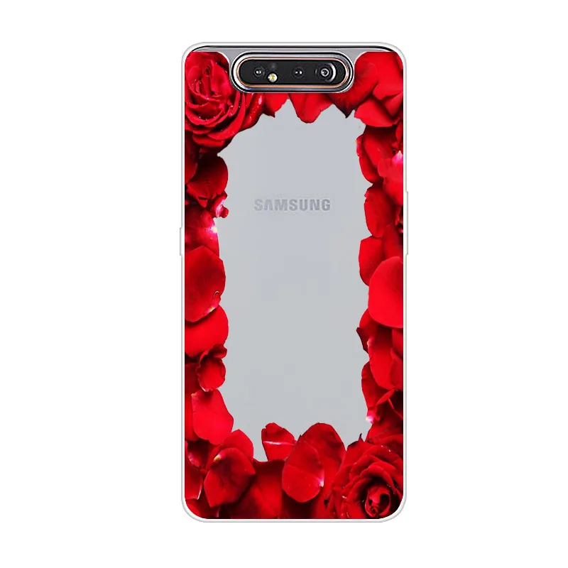 27 Для samsung A80 чехол с животным Мягкий ТПУ Прозрачный бампер чехол для samsung Galaxy A80 Силиконовая задняя крышка для телефона Capas A 80 A805 A805F - Цвет: 27