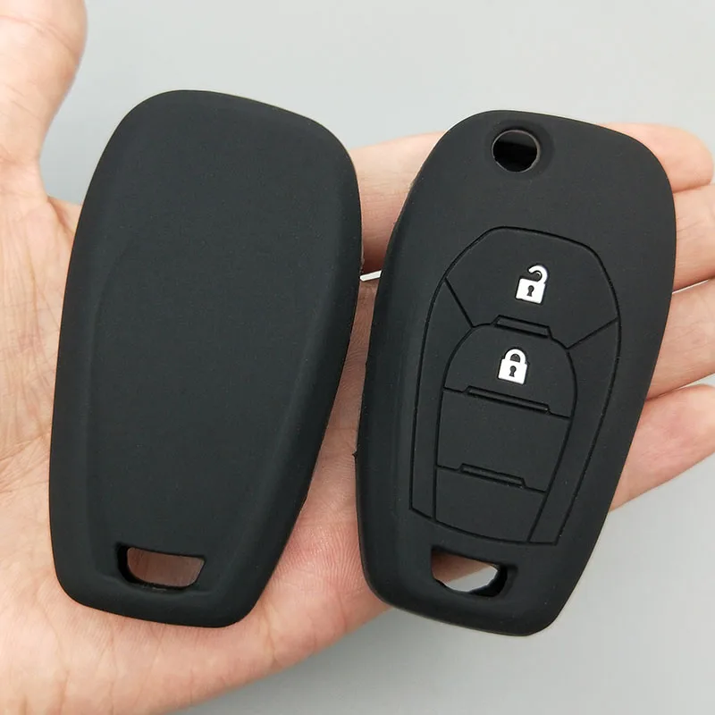 

For Chevrolet Chevy Cruze 2016 2017 Malibu Aveo Captiva 2/3/4 Buttons flip Remote Protect set Silicone car key cover case shell
