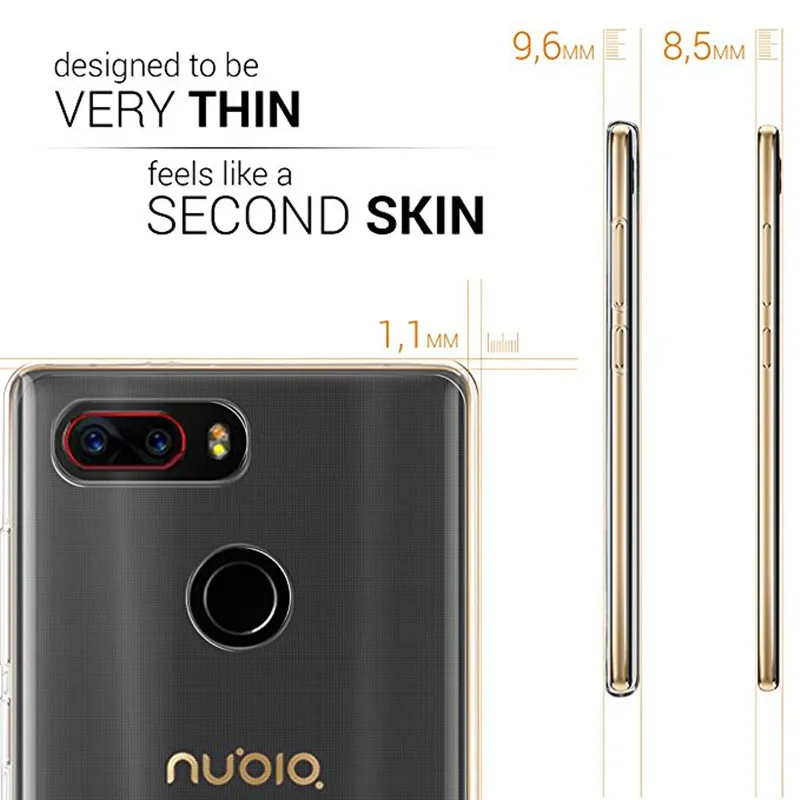 Clear Soft Silicone TPU armor Phone Case For ZTE Nubia Z17 Lite Z17S Mini S Z9 Z11 Max N2 N3 M2 Z18 mini Cover | Мобильные телефоны