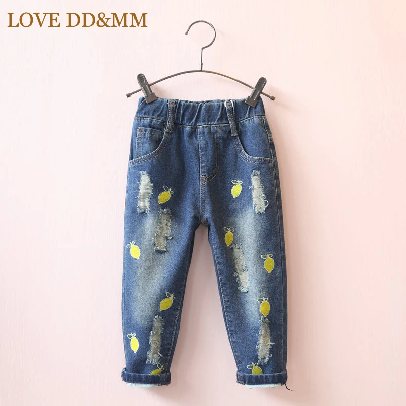 Штаны для девочек LOVE DD & MM 2020 детская одежда с принтом лимона модные джинсы