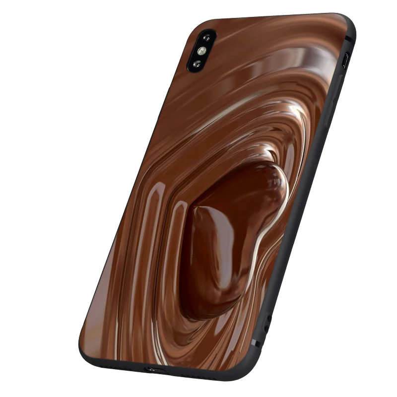 Черный чехол ТПУ для iphone 5 5s se 6 6s 7 8 plus x 10 чехол силиконовый чехол для iphone XR XS 11 pro MAX чехол Аленка Бар Шоколад