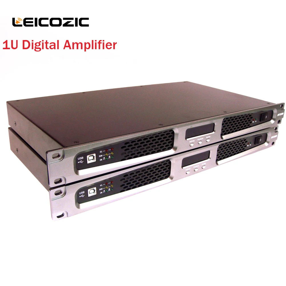 Leicozic DT2250 Профессиональный Мощность Усилитель 2-канальные 800w мост живой звук Мощность усилитель светильник-Вес Amp