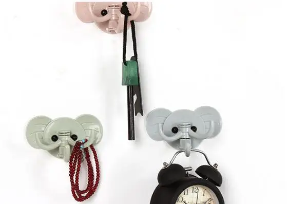 1PC Elephant Hanging Sticky Clothes Jewelry Towel Cooking Tool Hanger Hook Multifunction Kitchen Bathroom Accessories LY 003 | Дом и сад