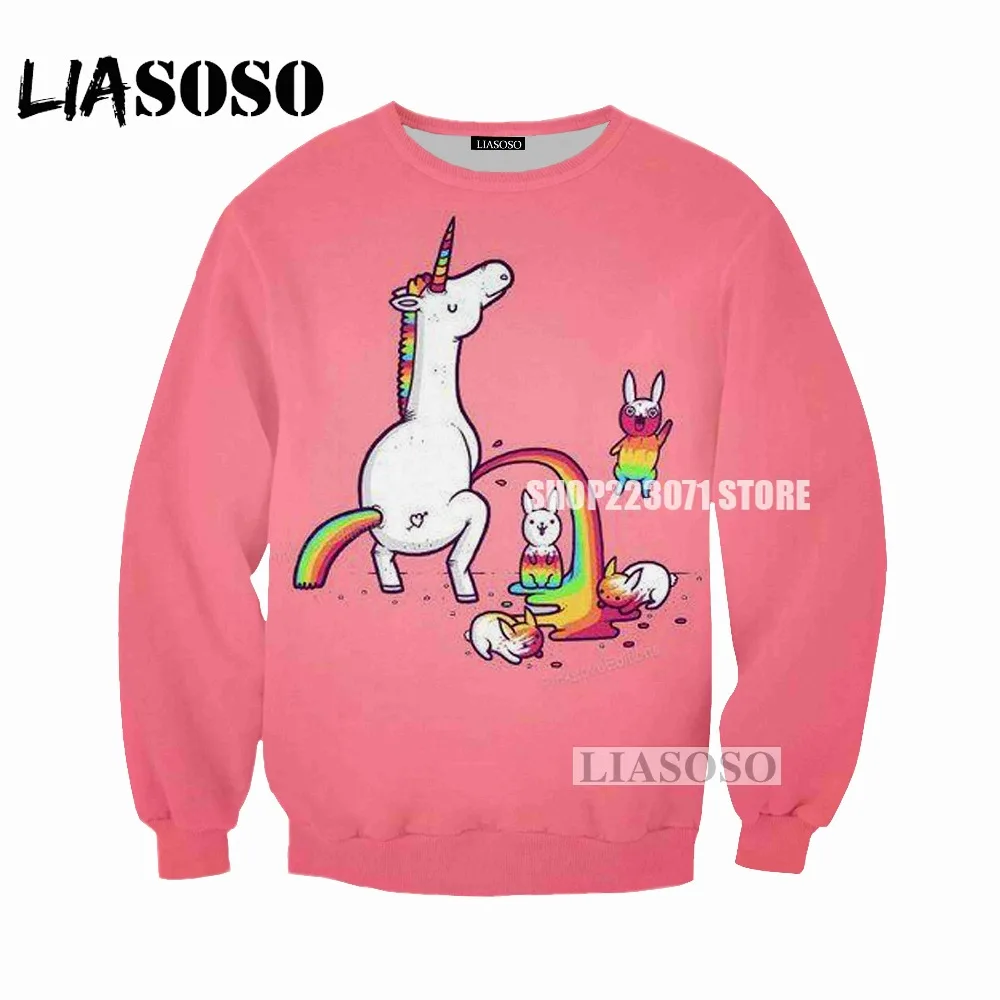 LIASOSO 2019 последняя Для мужчин и женщин толстовка с героями мультфильмов