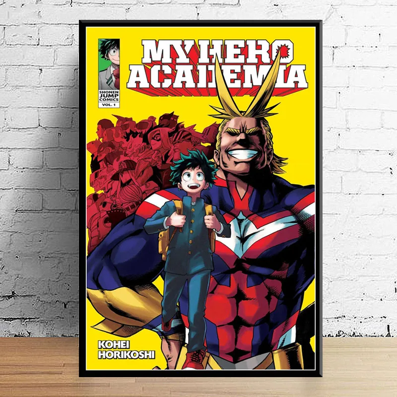 P152 Boku No Hero Academy горячее японское аниме искусство живопись шелк Холст плакат настенный домашний декор