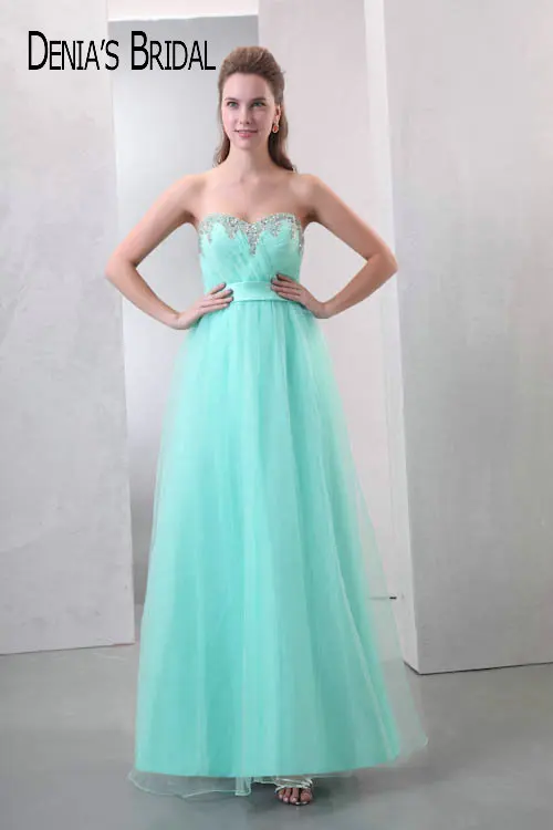 2017 Real Image Evening Dresses A Line Sweetheart Neck Floor Length Gowns Custom Made | Свадьбы и торжества