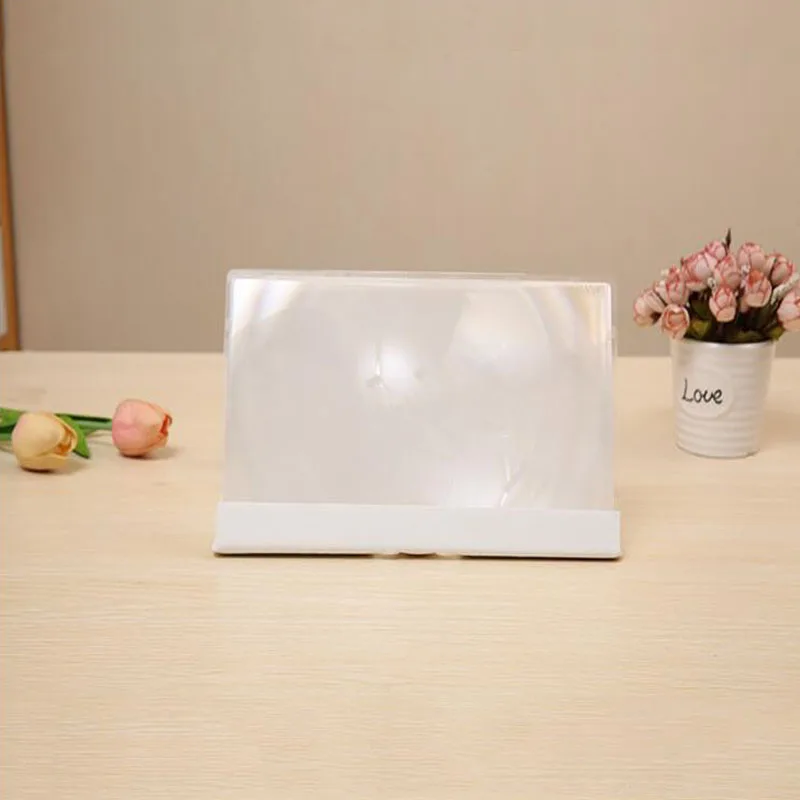 HD 12 Inch Leather Case 3D Magnifying Glass Anti-Reflective Eye Mobile Phone Screen Amplifier 3D Video HD Amplifier