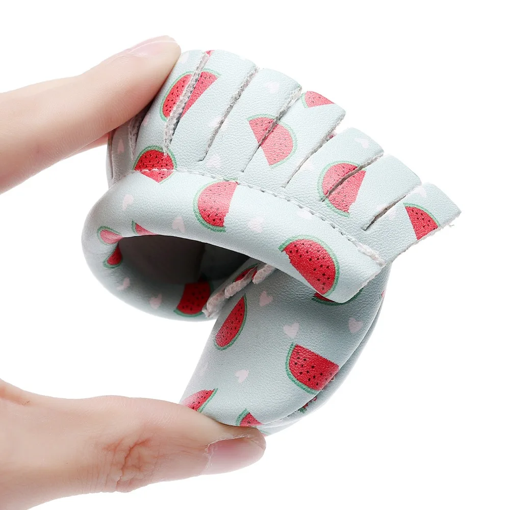 

Lovely Printing Soft Sole Baby PU Leather Shoes Fringe Baby Toddlers Moccasins Newborn Autumn Spring Prewalking Casual Shoes