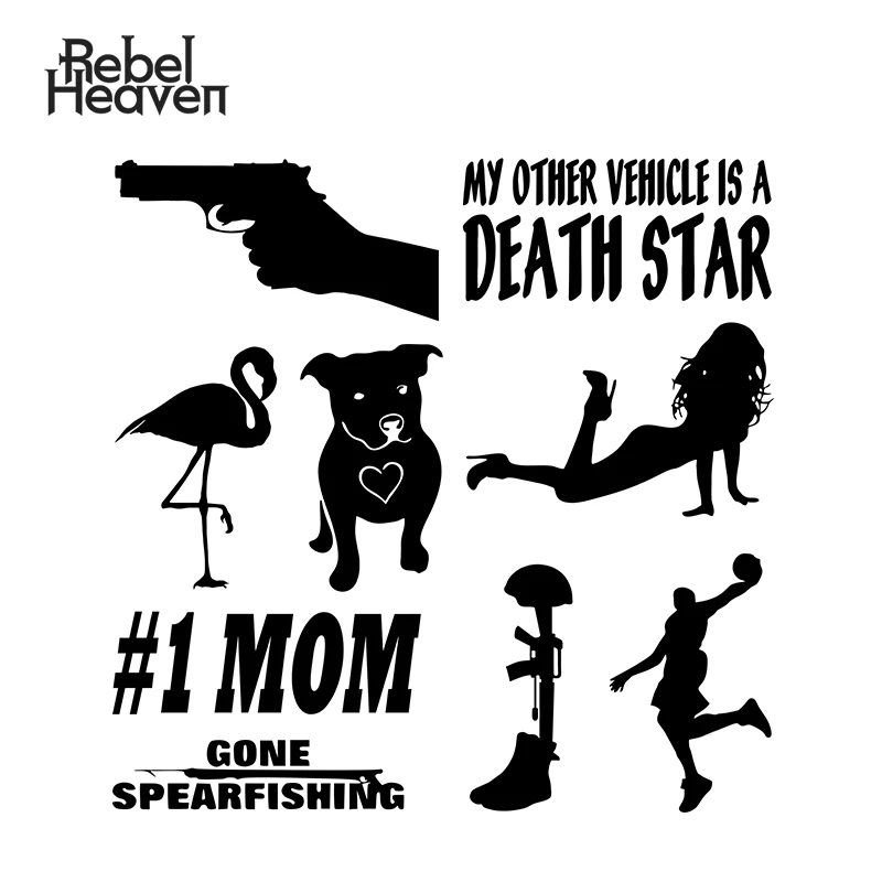 Наклейка для автомобиля Rebel Heaven Jdm декоративная оконная Подводная охота Фламинго