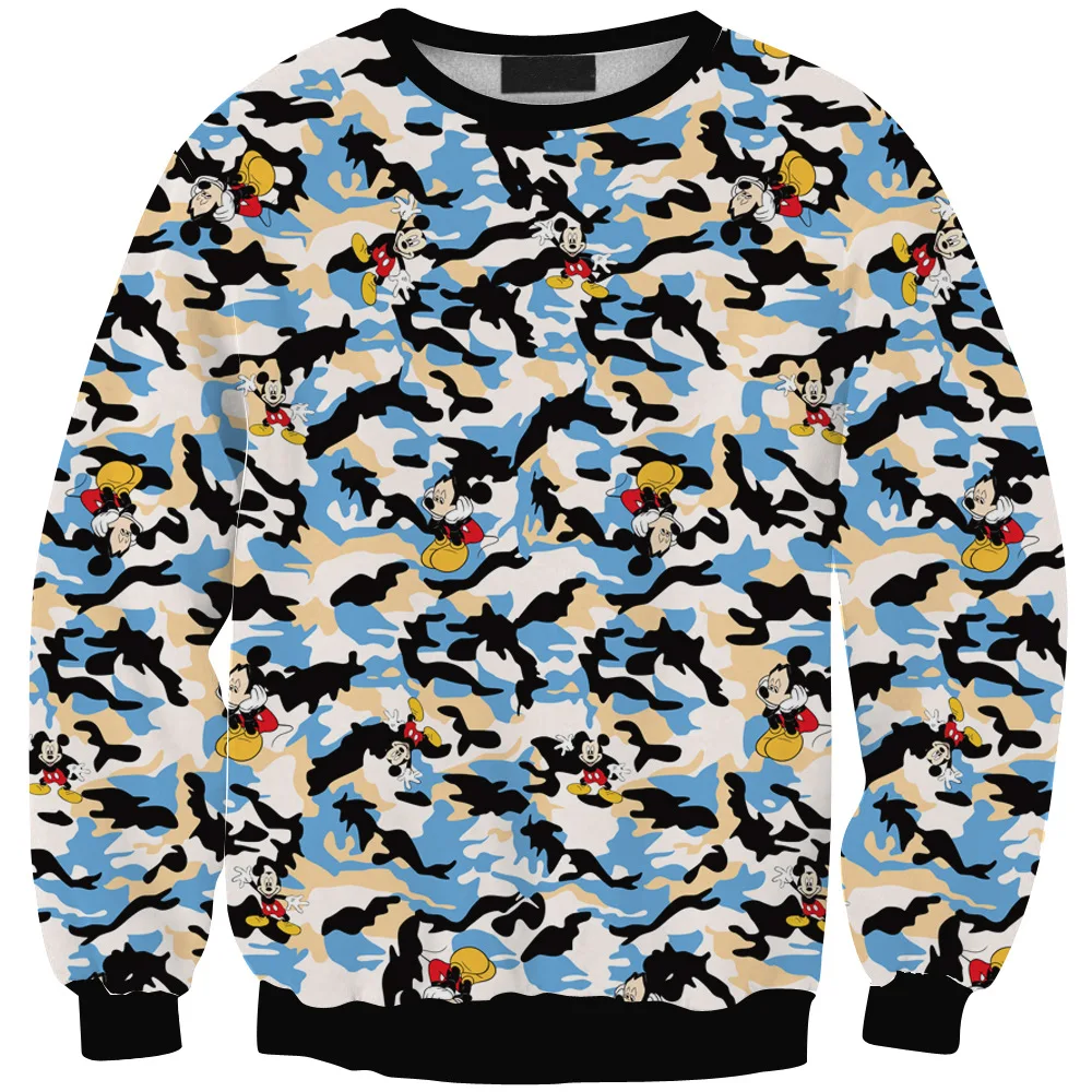 Панда Moletom Feminino европейский и американский Новый цифровой для мультфильм леди