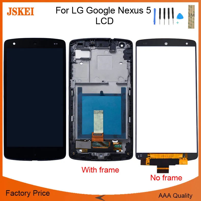 Для LG для Google Nexus 5 D820 D821 ЖК-дисплей с сенсорным экраном дигитайзер сборка Запчасти для LG Nexus 5