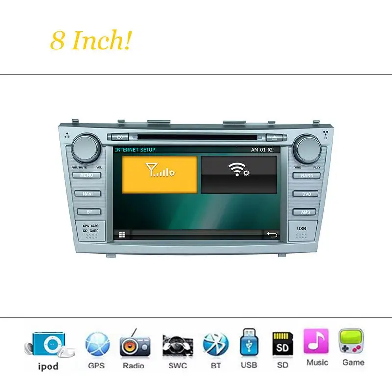Автомобильный DVD плеер 8 &quotс GPS (опционально) BT/TV аудио Радио стерео головное