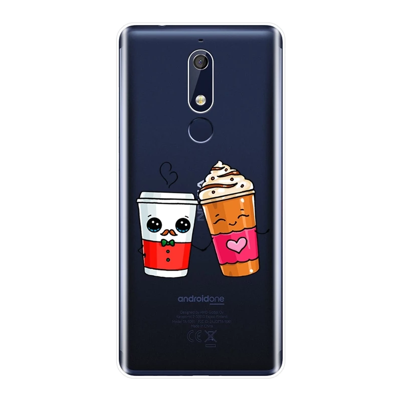 Милый Забавный чехол накладка для Nokia 7 1 6 5 3 2 Мягкий силиконовый телефона