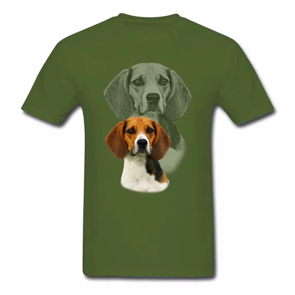 Бигль собака Дизайн футболка Для мужчин и летняя хлопковая печати Street Мода