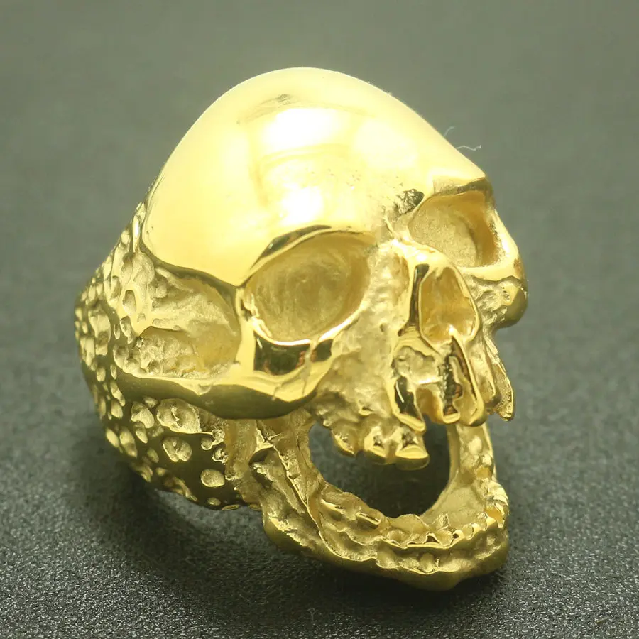 Крутой демон из нержавеющей стали 316L для полировки фотографий|skull ring|316l stainless