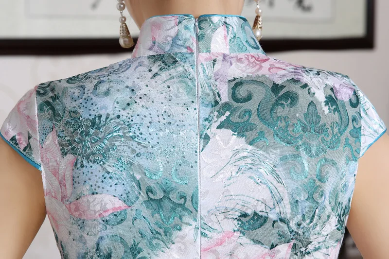 Новые винтажные китайские традиционные платья с коротким рукавом Qipao сексуальные мини Cheongsam восточные вечерние платья