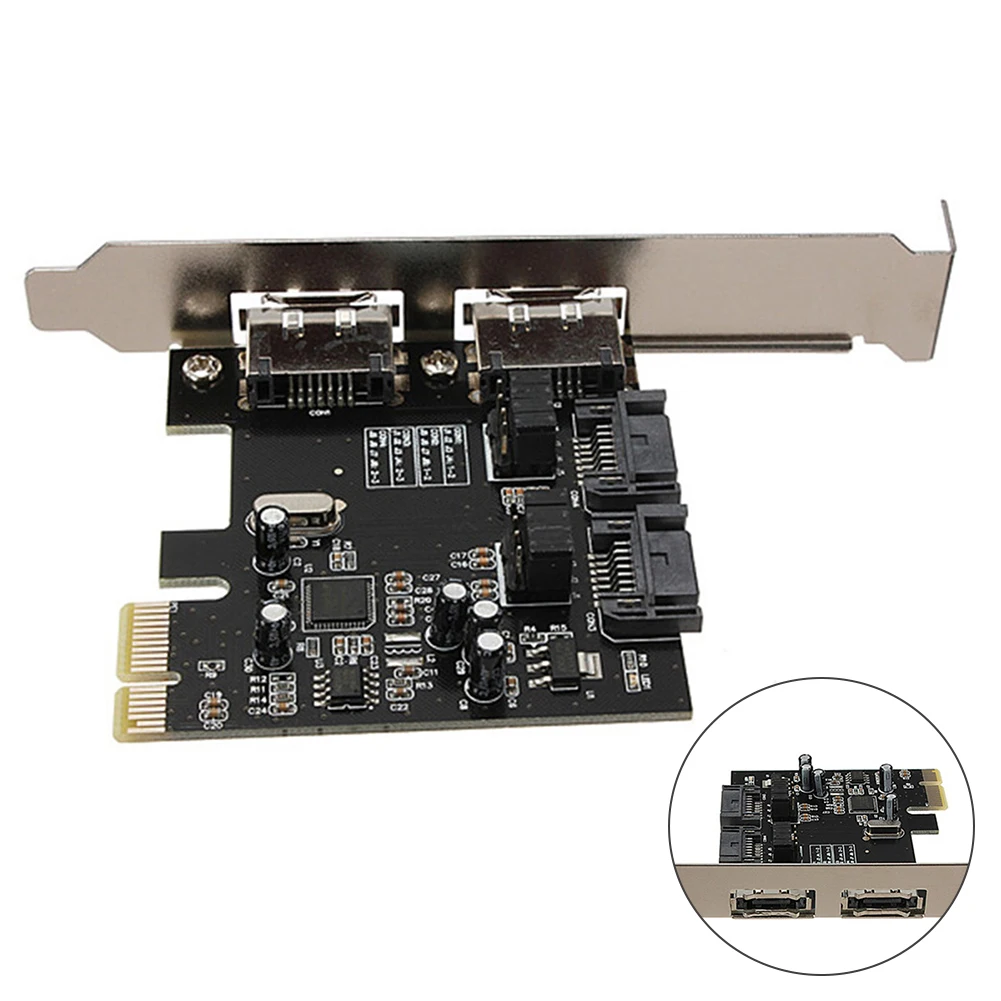 Горячая карта PCI-E Express SATA3 SATA3.0 6 ГБ/сек. eSATA SATA III поддерживает горячую замену