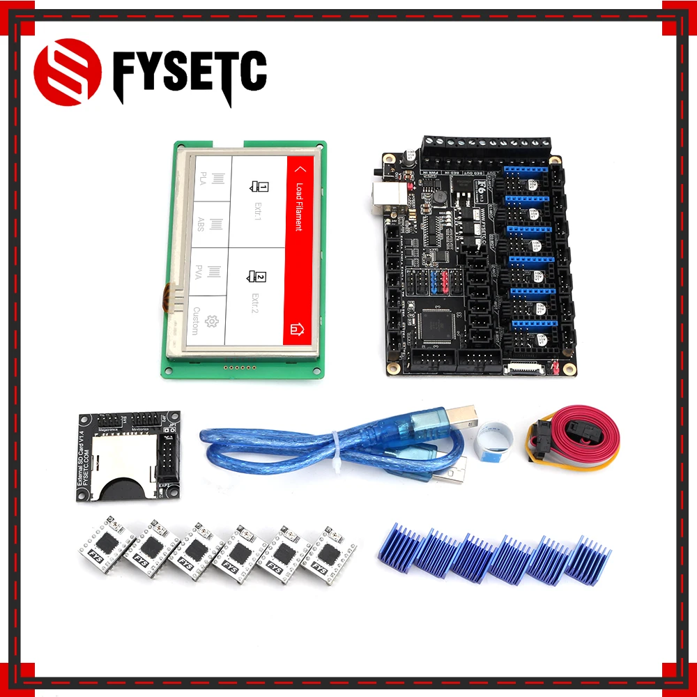 Материнская плата все в одном FYSETC F6 V1.3 + 6 шт. TB67S109 Stepsticker S109 Драйвер шагового