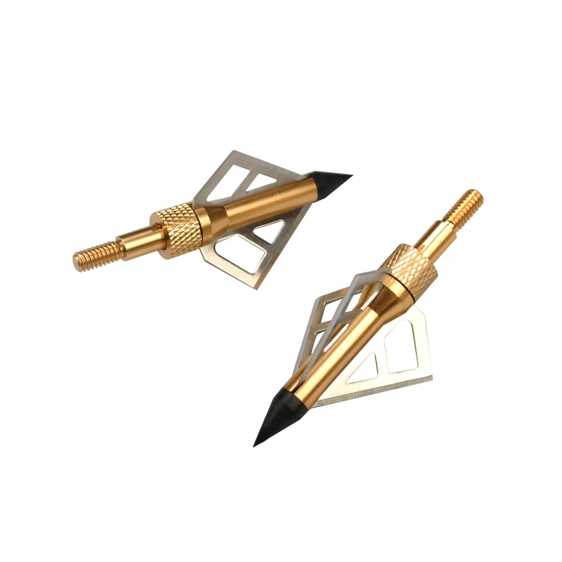 12pcs Archery Hunting Broadheads with 3 Blades Steel Arrow Heads for Crossbow Shooting | Спорт и развлечения