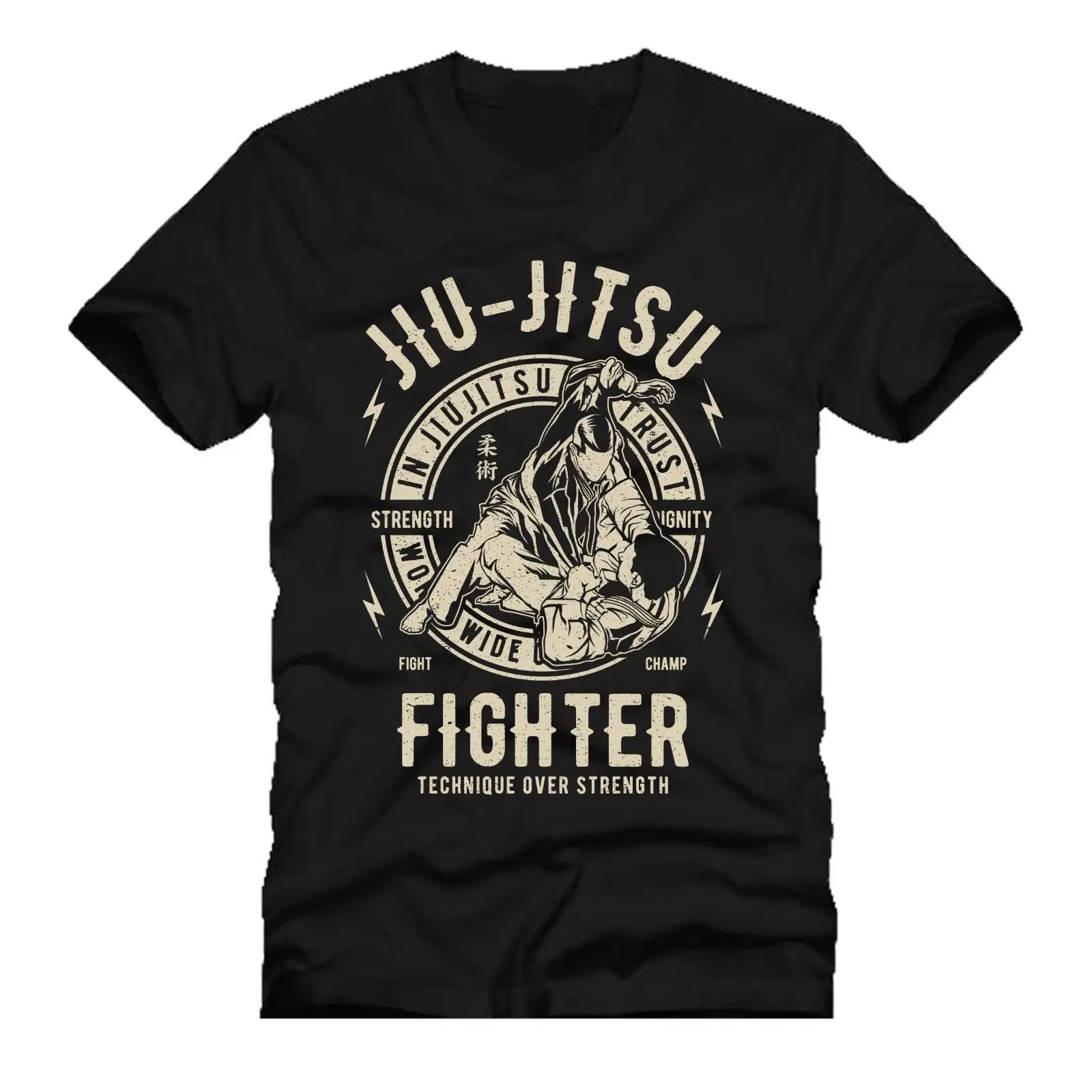 JIU JITSU FIGHTER gym mashup dtg Мужская футболка тройники топы оптом на заказ с экологическим
