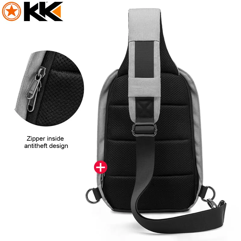 Кака USB Слинг Сумка Для мужчин женщин Грудь сумка большой Ёмкость