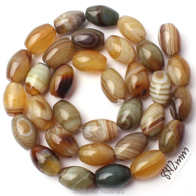 

High Quality 8x12mm Smooth Natural Mixed Color Agates Oval Shape DIY Loose Beads Strand 15" Jewellery Creative Making w3237