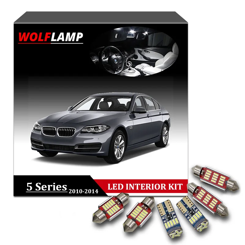 Wolflamp 18 шт. супер яркая Синяя светодиодная интерьерная с Canbus автомобильный