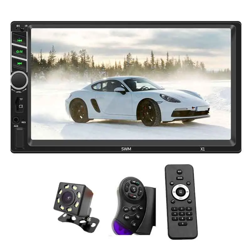 remote camera 2 Din Автомагнитола " Емкостный сенсорный экран Зеркальное соединение HD MP5-плеер Bluetooth-гарнитура Handsfree A2DP USB SD Штатная магнитола PHYEE X1 - Цвет: remote camera