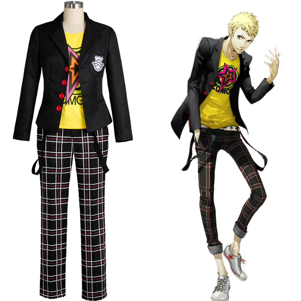 Костюм для косплея рыжи Сакамото Persona 5 костюм одежда школьная форма костюмы на