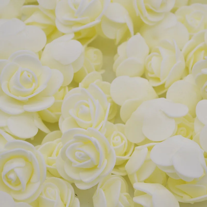 200pcs beige rose 1 шт. моделирование пенополистирола пенопласт белый пенопласт Мишка форма Тедди на День святого Валентина подарки День Рождения Вечеринка свадебное украшение - Цвет: 200pcs beige rose