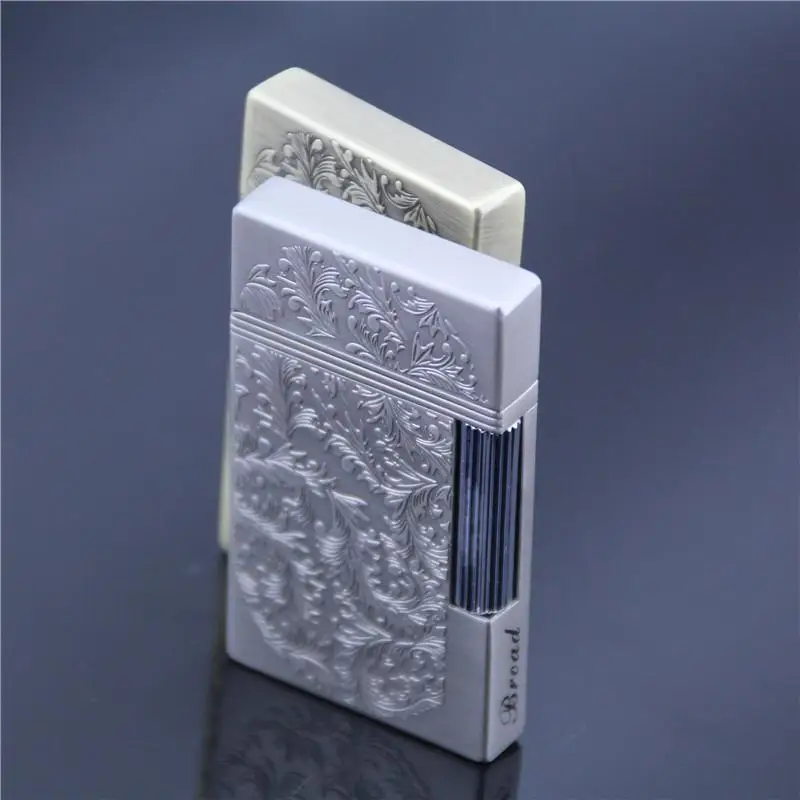 Куб боковой шкив голый пламя кремневые зажигалки многоразового использования