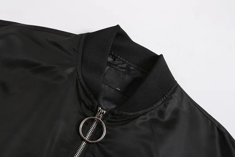 Мужская бейсбольная куртка 19ss модная с ребристыми рукавами и вышивкой летучая
