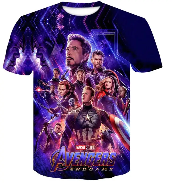 picture color Дизайн футболка Мужская/Женская Мстители эндшпиль 3d Принт футболки короткий рукав стильная футболка Топы как размер - Цвет: picture color