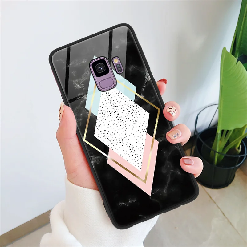 dls4g4bx Защитная пленка из закаленного стекла для Coque Samsung Galaxy A50 A70 J4 J6 J5 J7 Prime A6 плюс A8 A7 Note 8 9 S10e S8 S9 S10 плюс M10 M20 чехол - Цвет: dls4g4bx