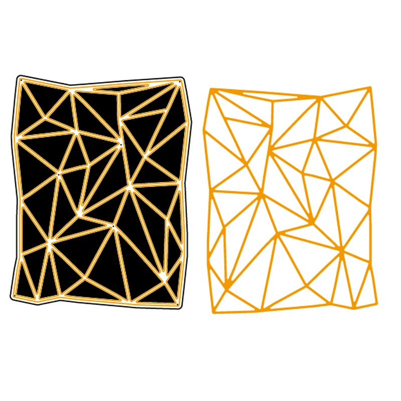 

Geometry Line Rock Frame Metal Cutting Dies Stencil For DIY Scrapbooking Decorative Embossing Handcraft Die Cutting Template