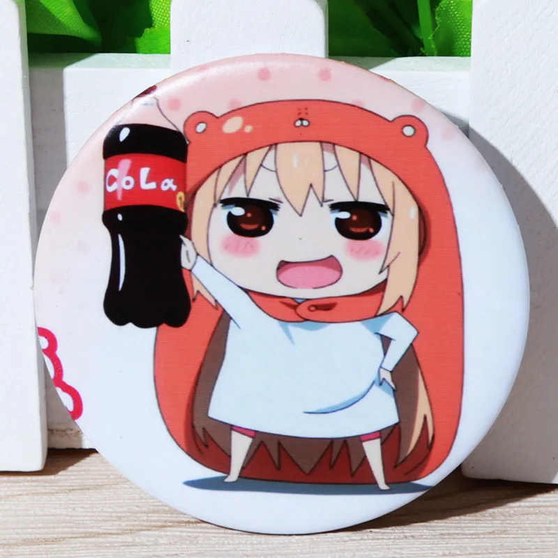 FFFPIN 5,8 см мультфильм Himouto мультипликационный персонаж дома Умару брошь японская сестра нагрудник значок аниме булавка большая монета значок ткань украшение для рюкзака