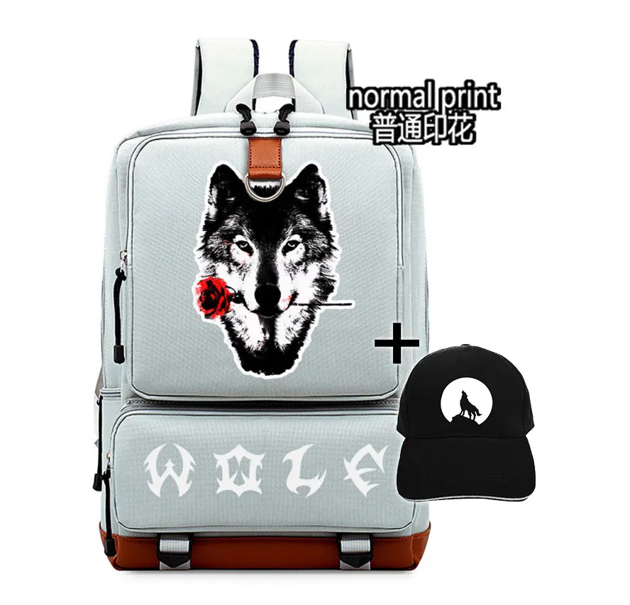 Veste loup Wolf Мужская и женская сумка детская школьная для девочек мальчиков через
