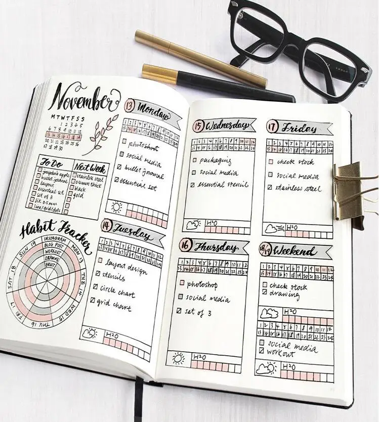 Kawaii Accessories Brass Drawing Templates Ruler Vintage Travel Arrow Bookmark Diary Function Metal Ruler Storage Bag